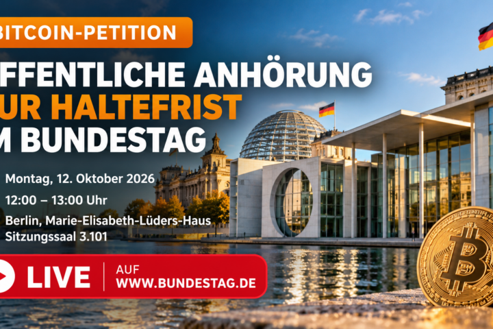 Bitcoin-Anhörung im Bundestag